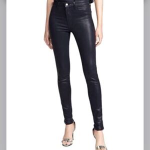 NWT Blue Savy Denim High Rise Push up Coated Denim